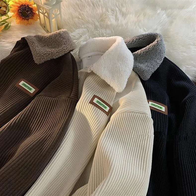 Corduroy Lambwool Pullover
